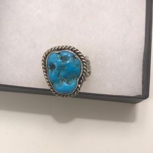 Sterling silver and turquoise ring